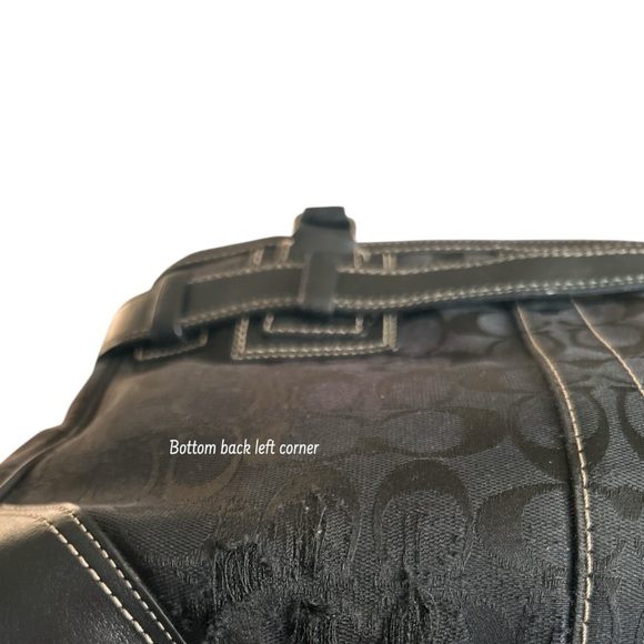 Coach Black and Gray Shoulder Bag - Picture 6 of 11